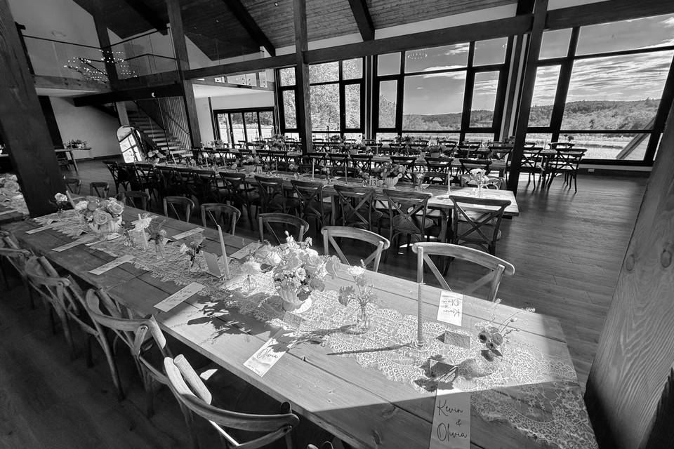 Barn wedding reception venue