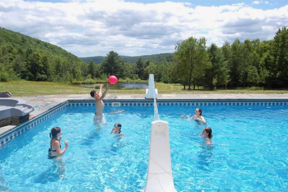 Pool fun in summer