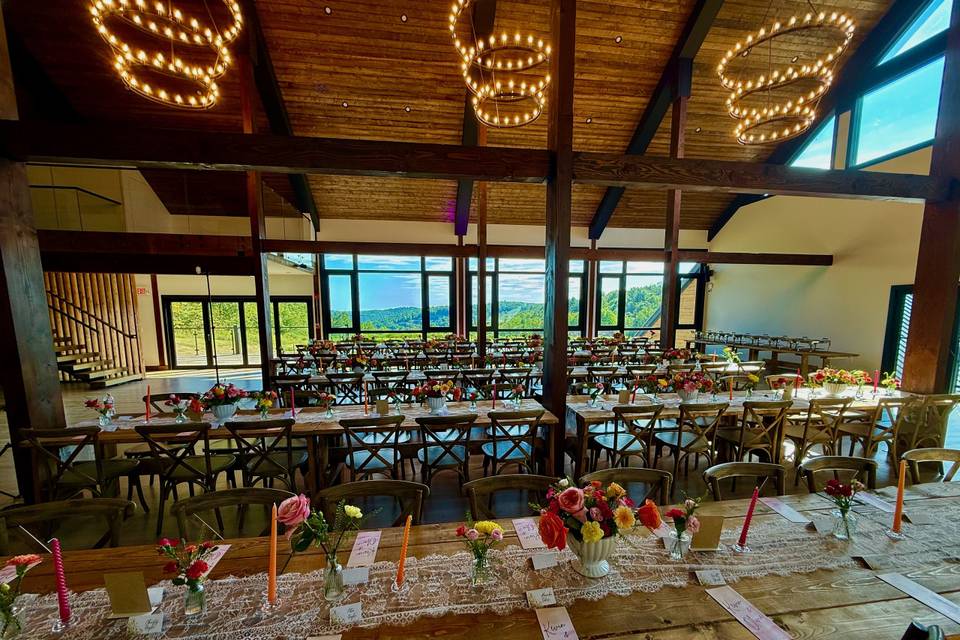 Barn wedding reception venue