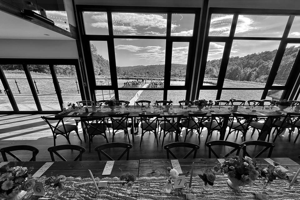 Barn wedding reception venue