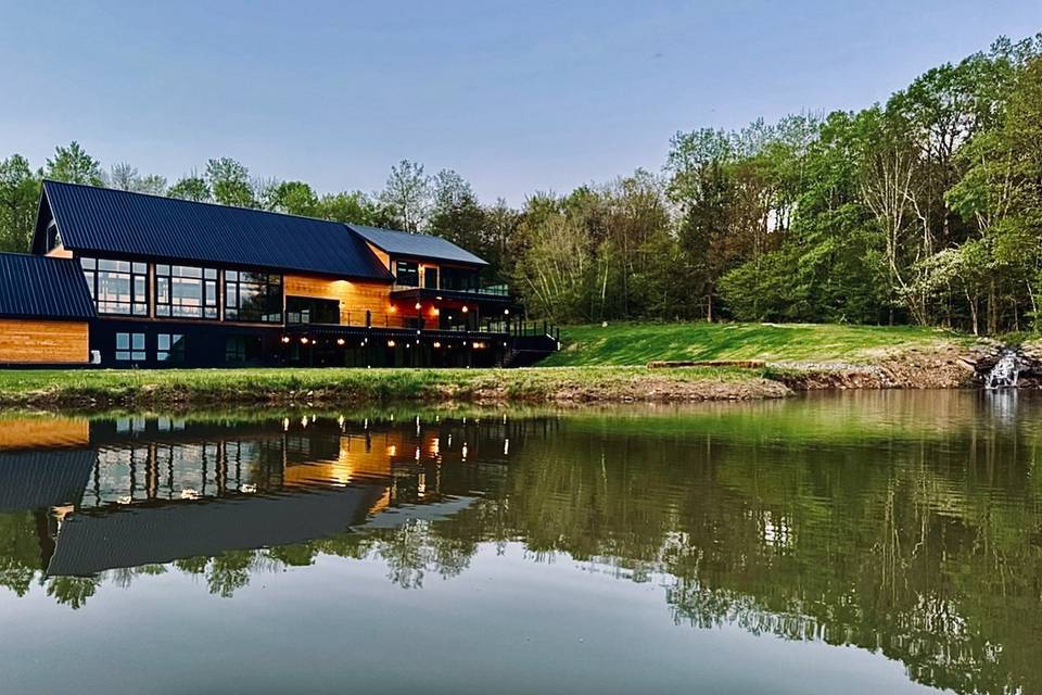 Waterfront barn wedding venue