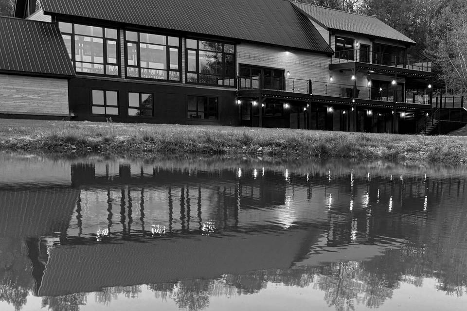 Barn wedding venue waterfront