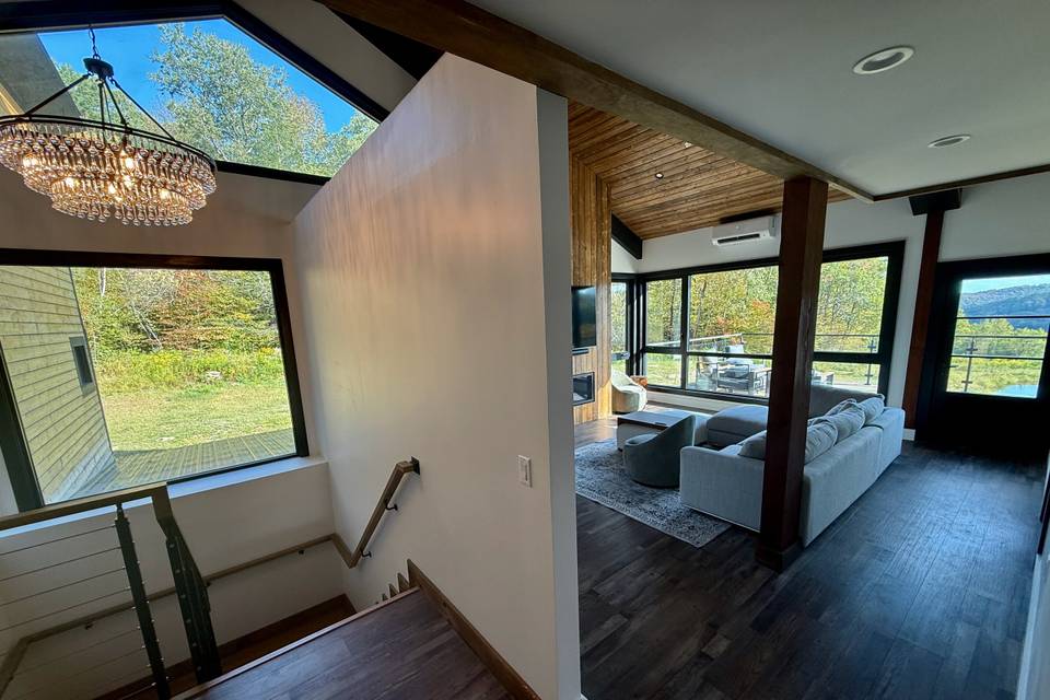 Barn and lodge living room