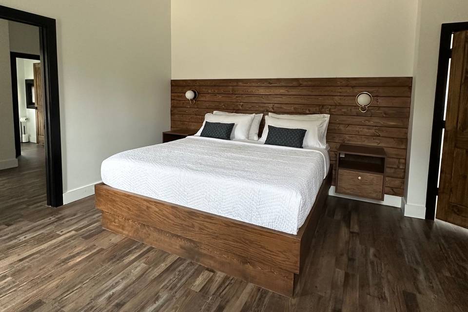 Primary suite in barn
