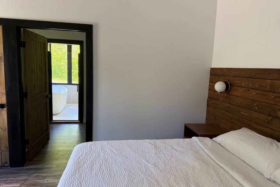 Primary suite in barn