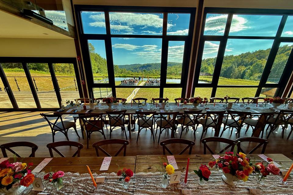 Barn wedding reception venue