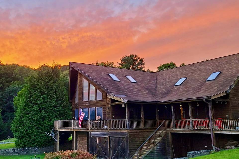 Chalet log home
