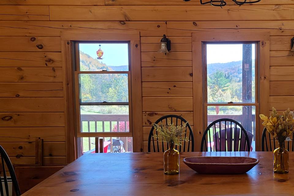 Lodge dining with a view