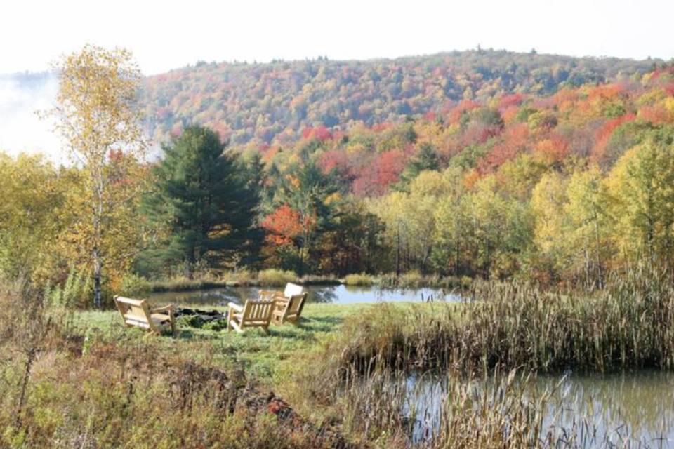 Firepit middle and lower ponds