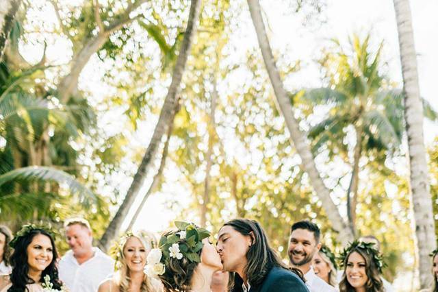 Wedding kiss