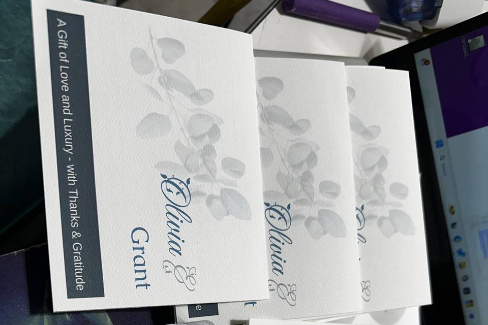 Gift package for wedding party