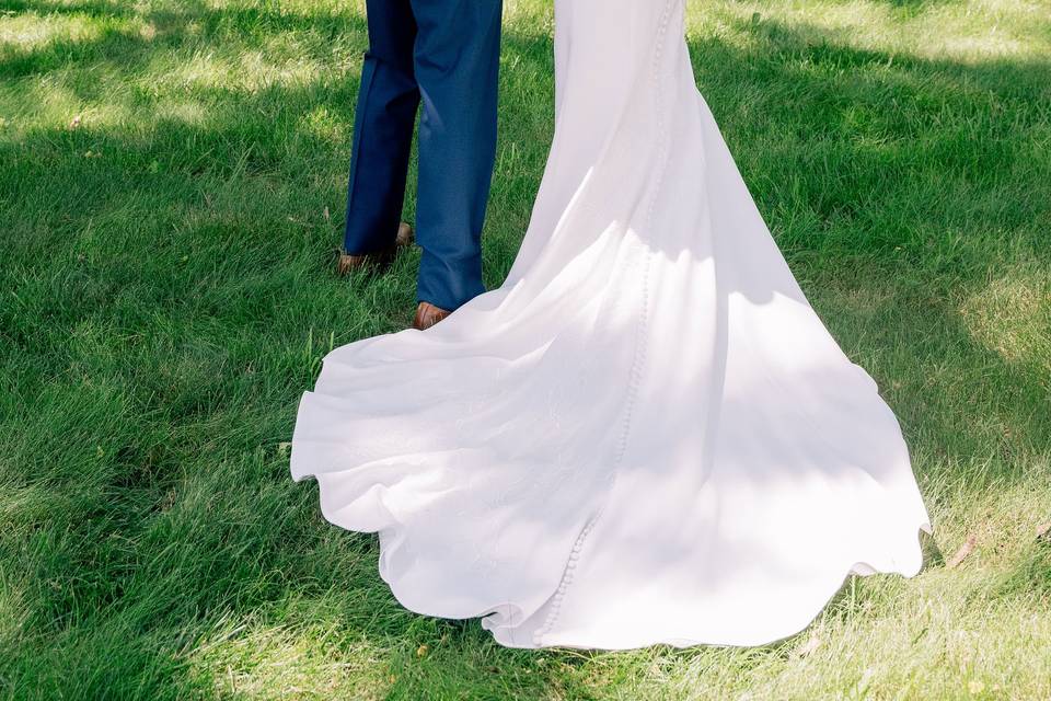 Couple turned away