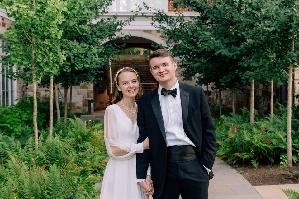 Couple grip and grin