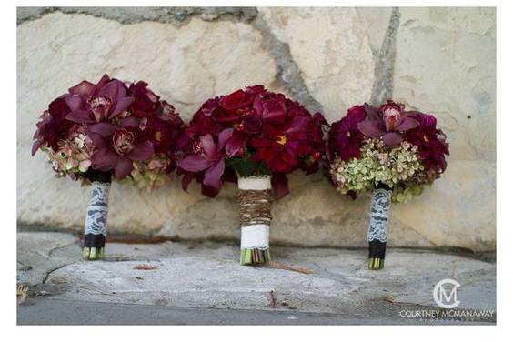 Dark colored bouquet