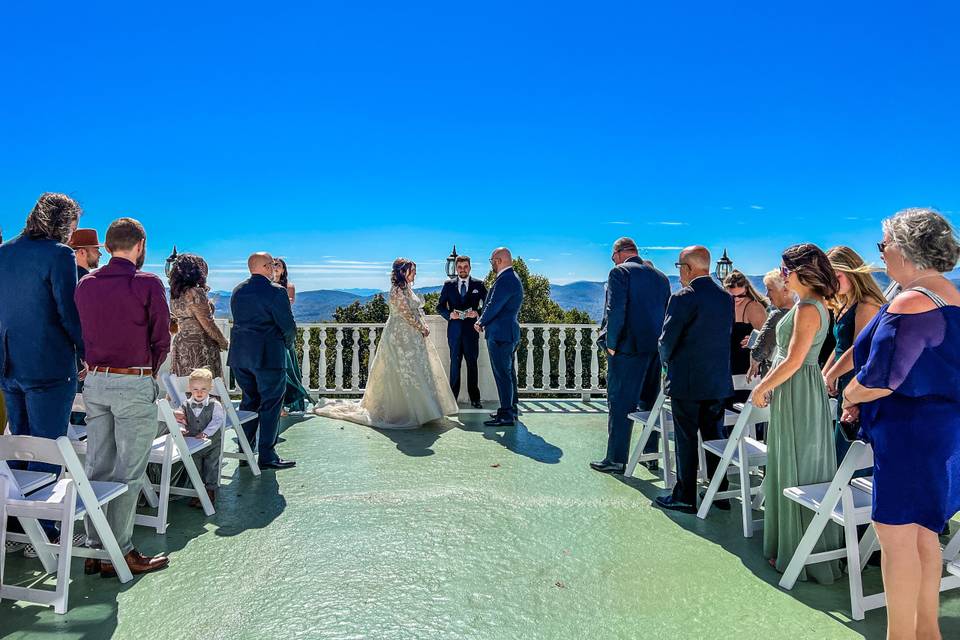 Ceremony on Balcony