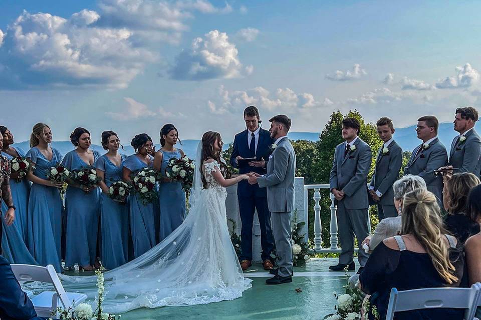 Ceremony on Balcony