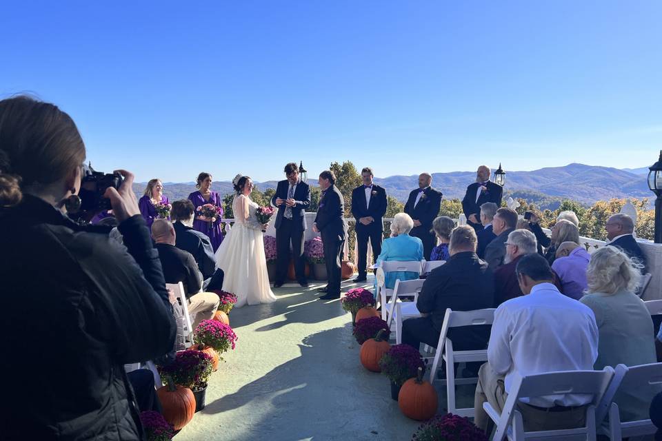 Ceremony on Balcony