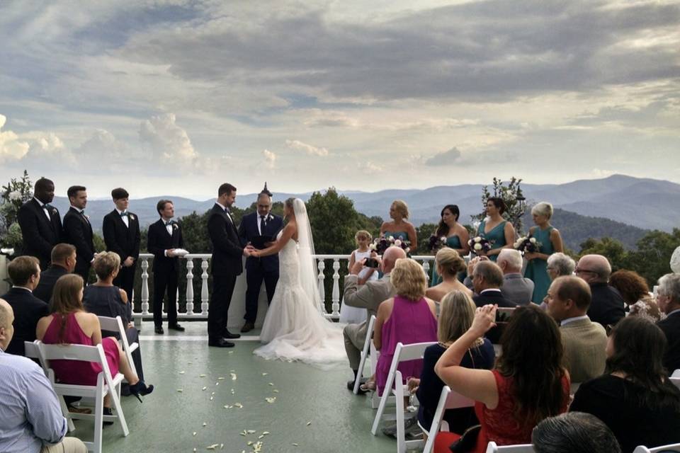 Ceremony on Balcony