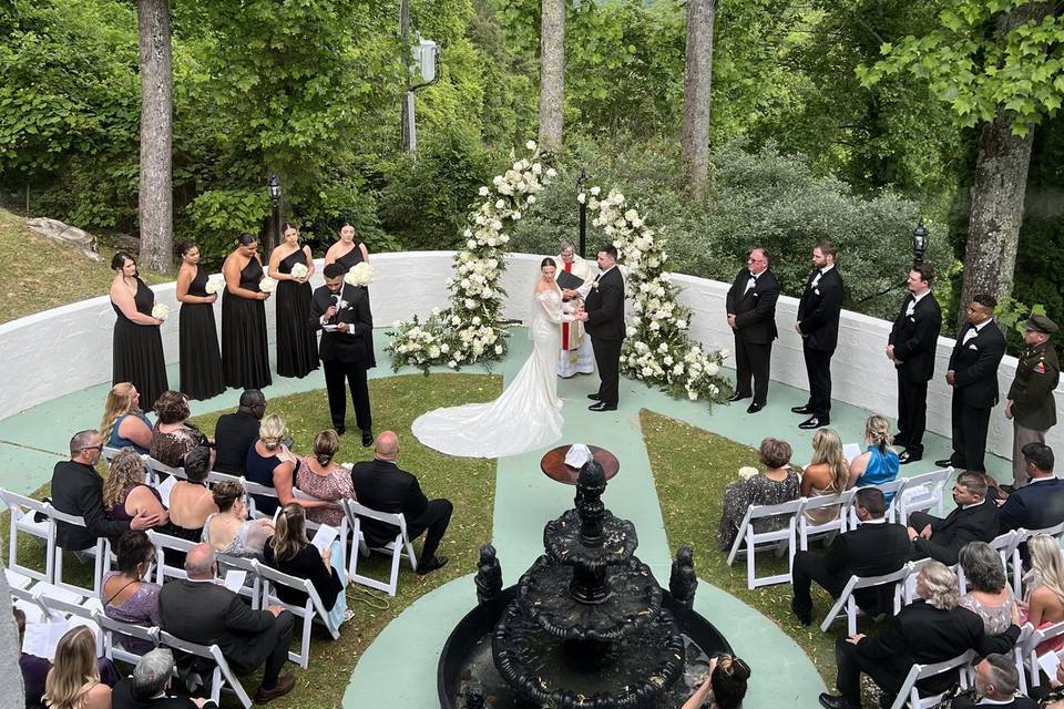 Ceremony in Courtyard
