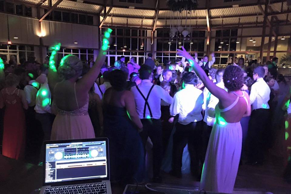 The dance floor was packed!