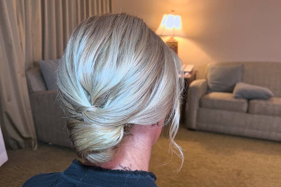 Low Bun Updo