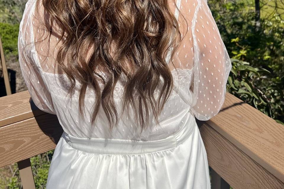 Bridal Half Up Hairstyle
