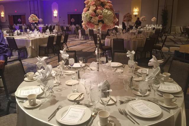Wedding reception area