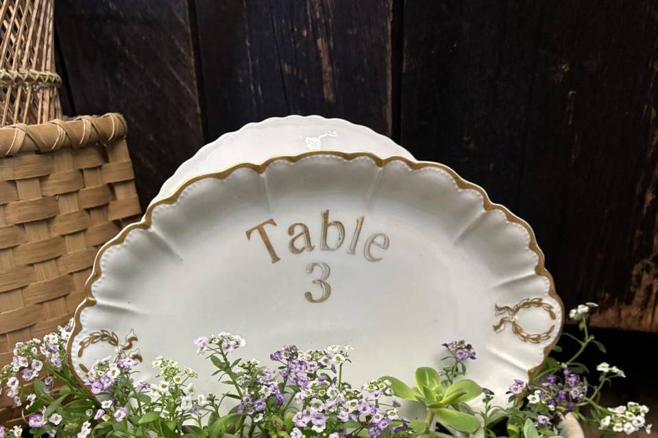 Table Marker Centerpiece