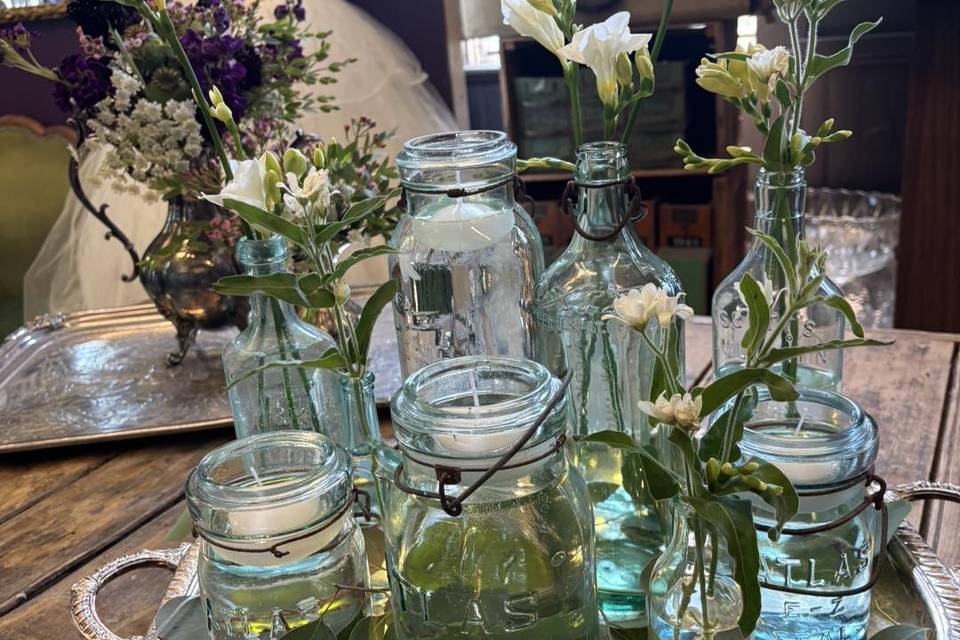 Clear Glass Centerpiece