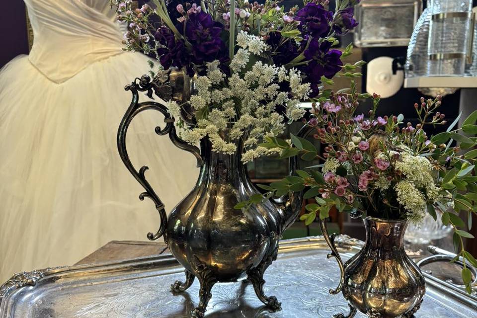 Purple Floral Centerpieces