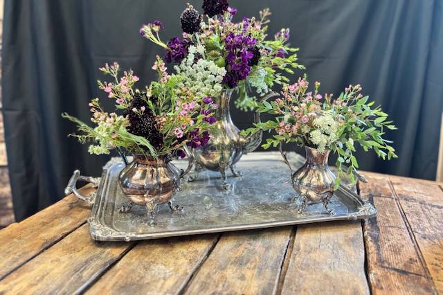 Purple Floral Centerpieces