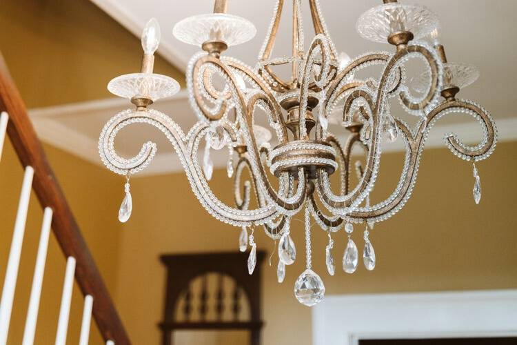 Chandelier in the Entry Way!