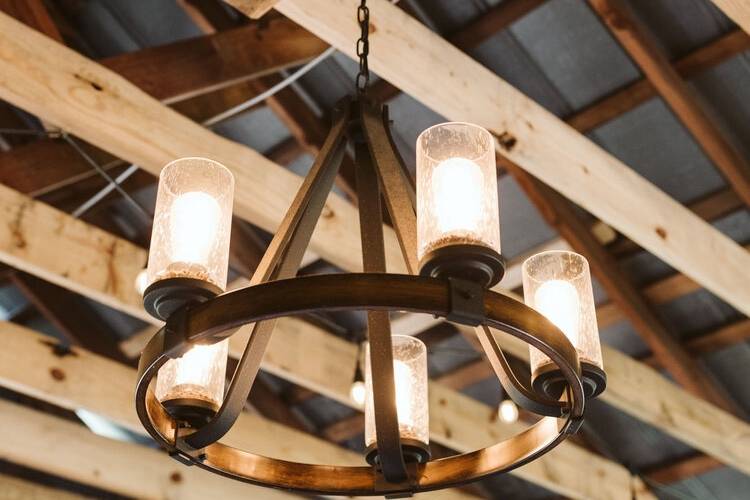 Chandeliers in The Old Barn