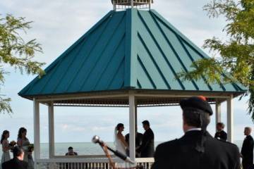 Metro Park Gazebo wedding. I was a surprise for the bride.