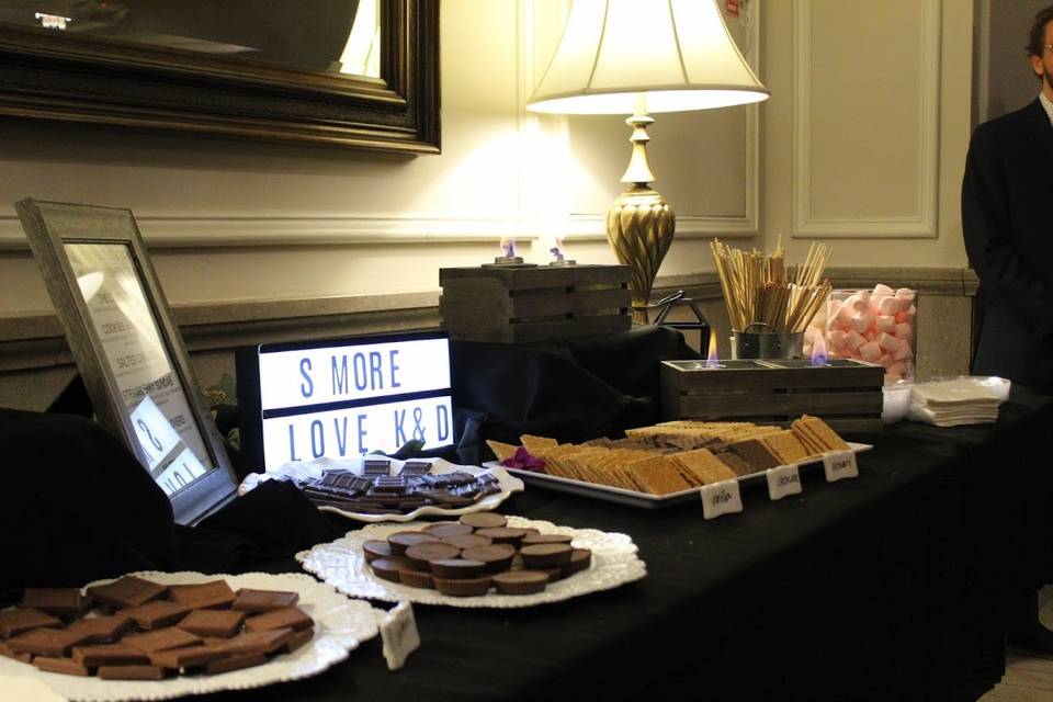 Gourmet S'mores bar