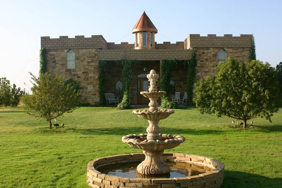 Fountain outside the castle