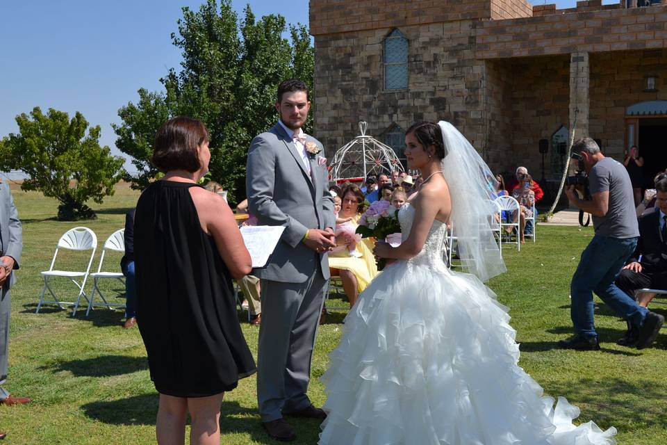 Wedding ceremony ongoing