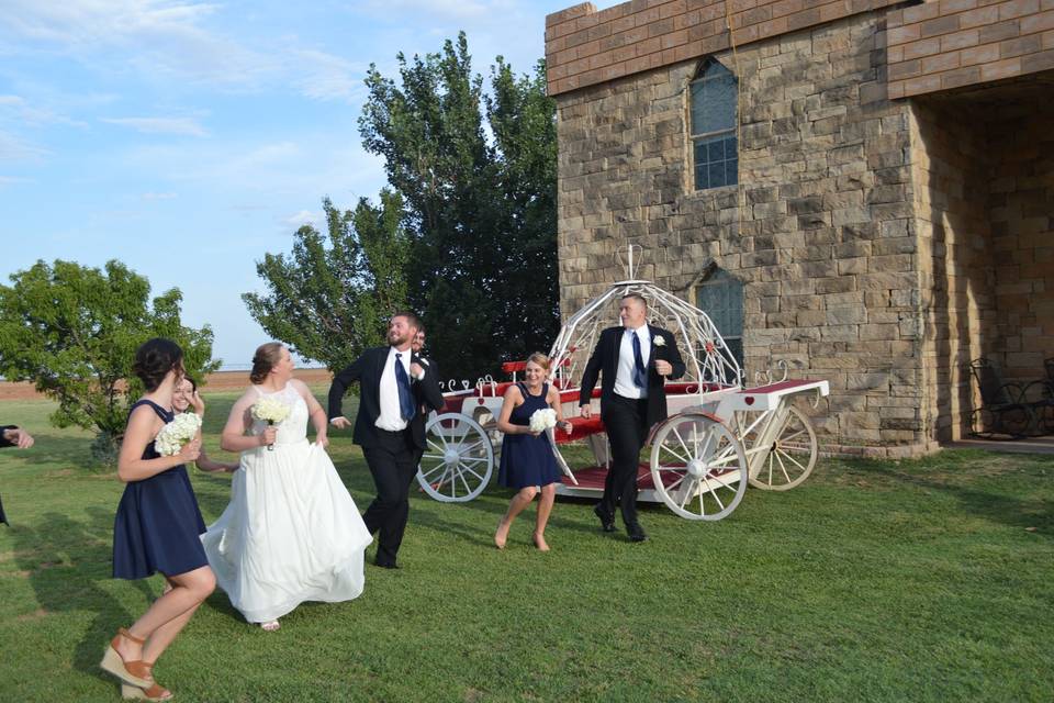 Couple photo running