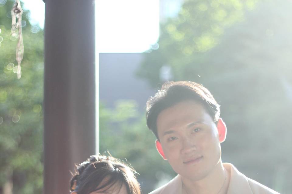 The newlyweds