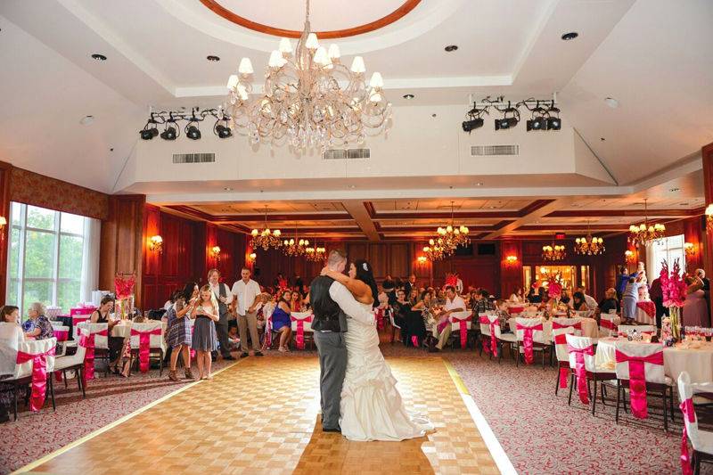 Couple dancing at the Carruthers Signature Ballroom