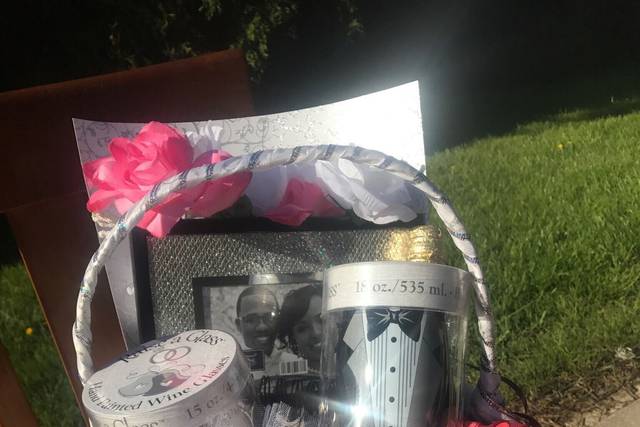 Wedding day gift basketCustom order