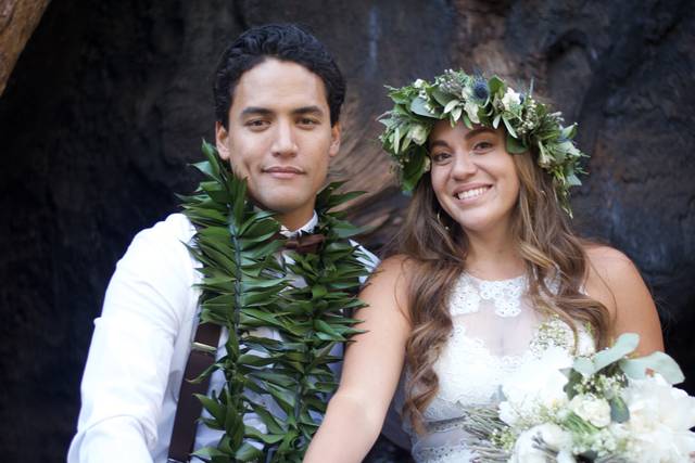 Stunning newlyweds