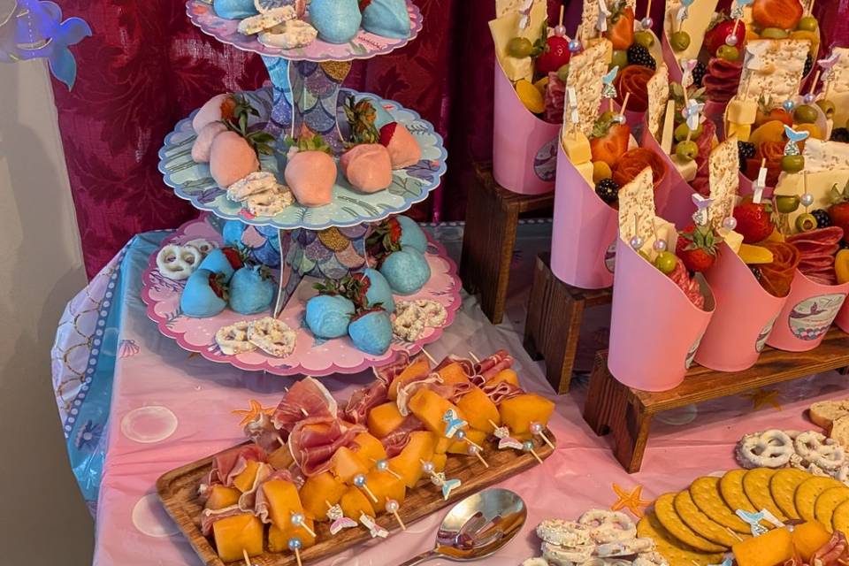Mermaid themed birthday party