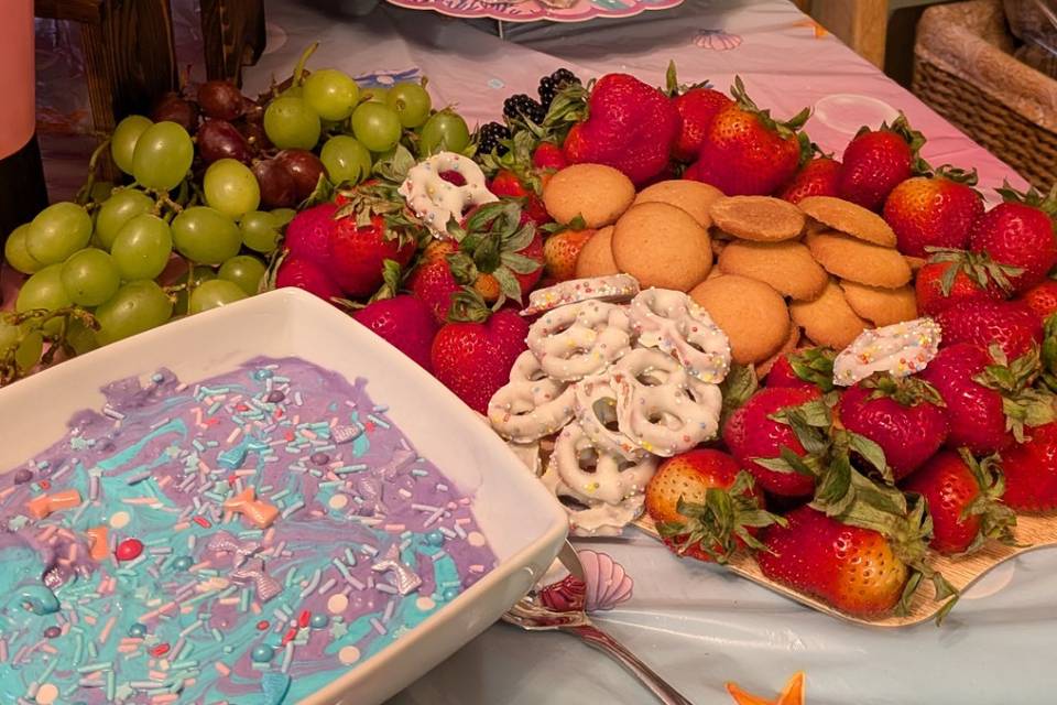 Mermaid themed birthday party