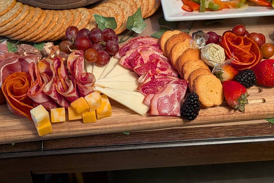 Italian themed food display