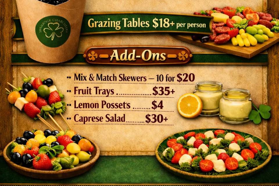 Pricing Menu