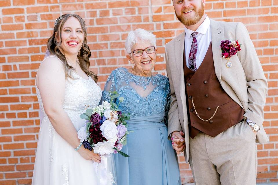 Grandmother, aka the officiant