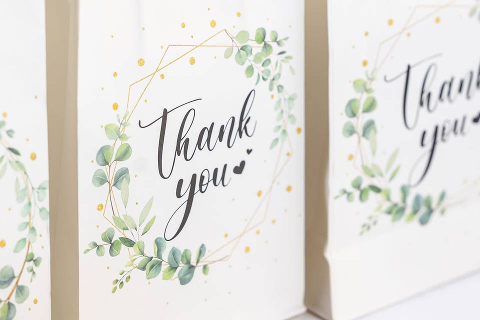 Thank You Bags Favors