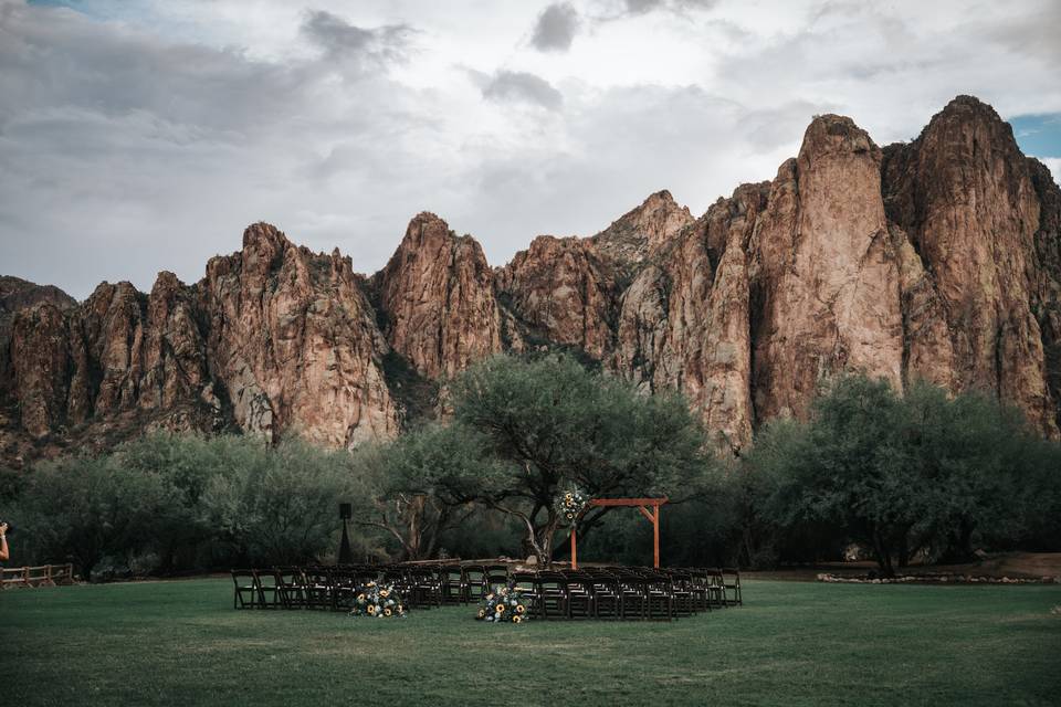 Overcast ceremony