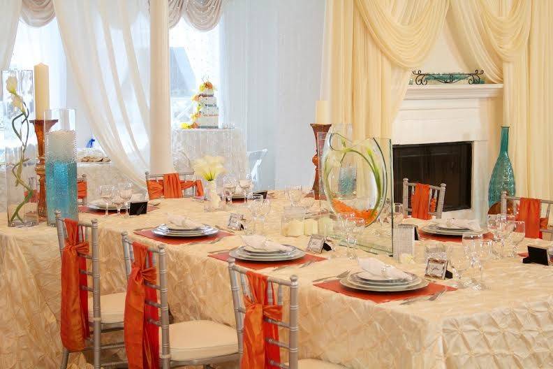 Orange linens